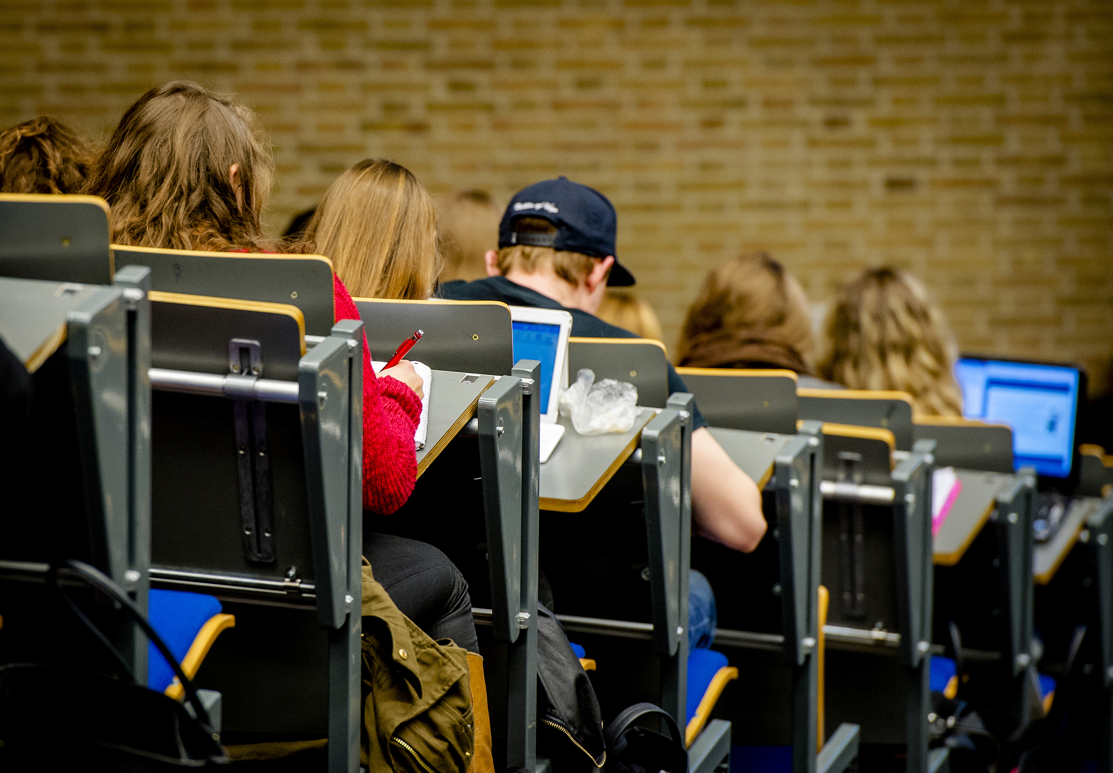 Collegezaal van de Universiteit Tilburg. Foto ANP / Robin van Lonkhuijsen
