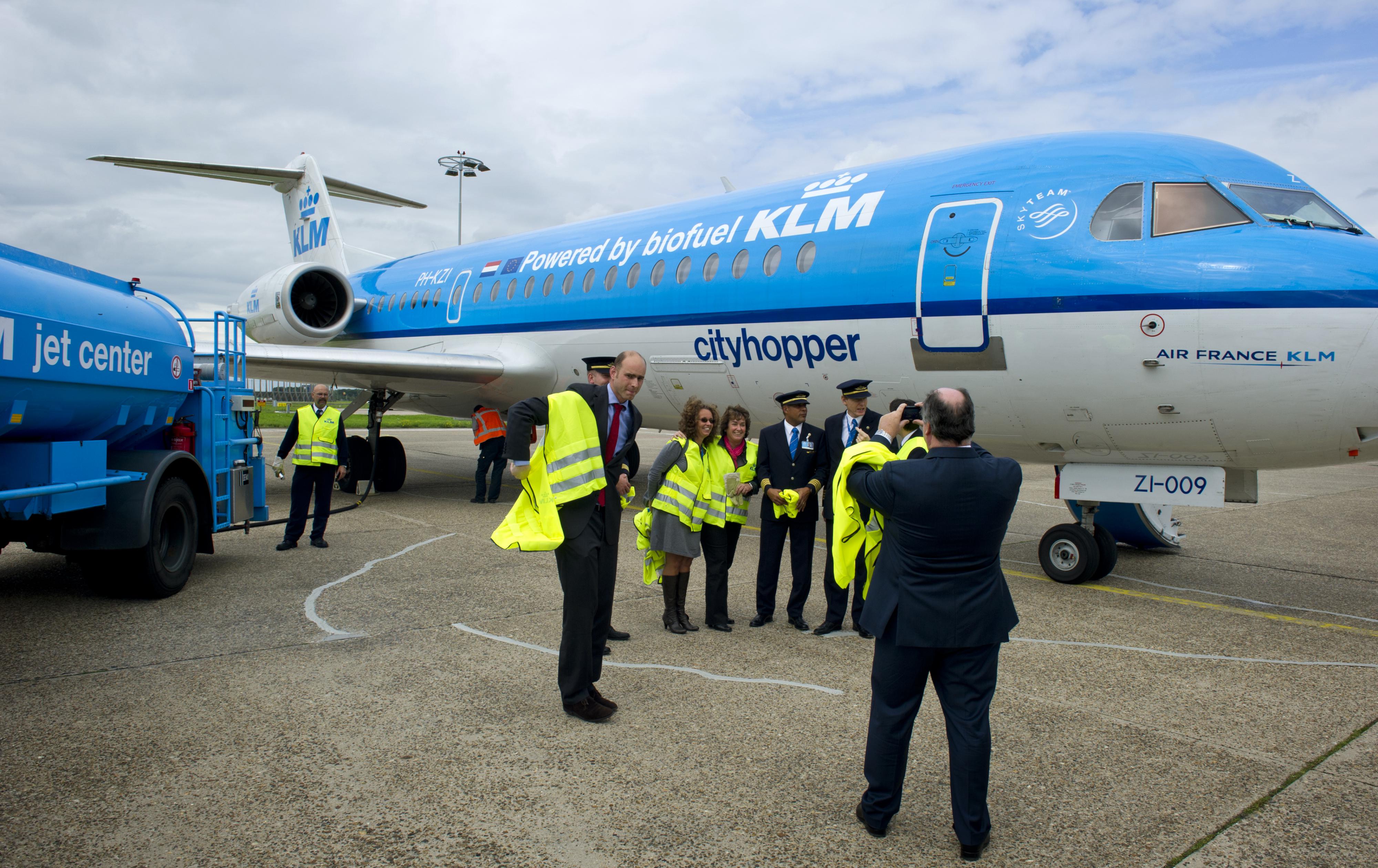 KLM vliegt voor de laatste keer met Fokkertoestellen. / ANP