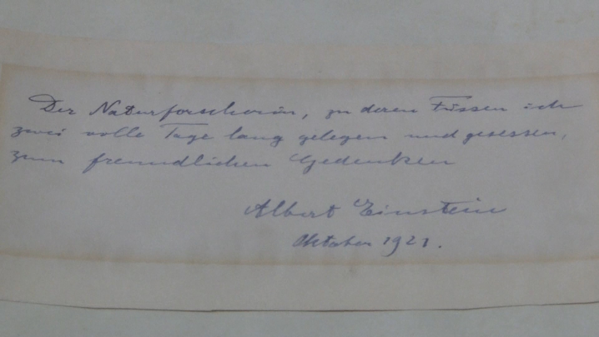 7 maart - Brief Einstein geveild voor 6100 dollar