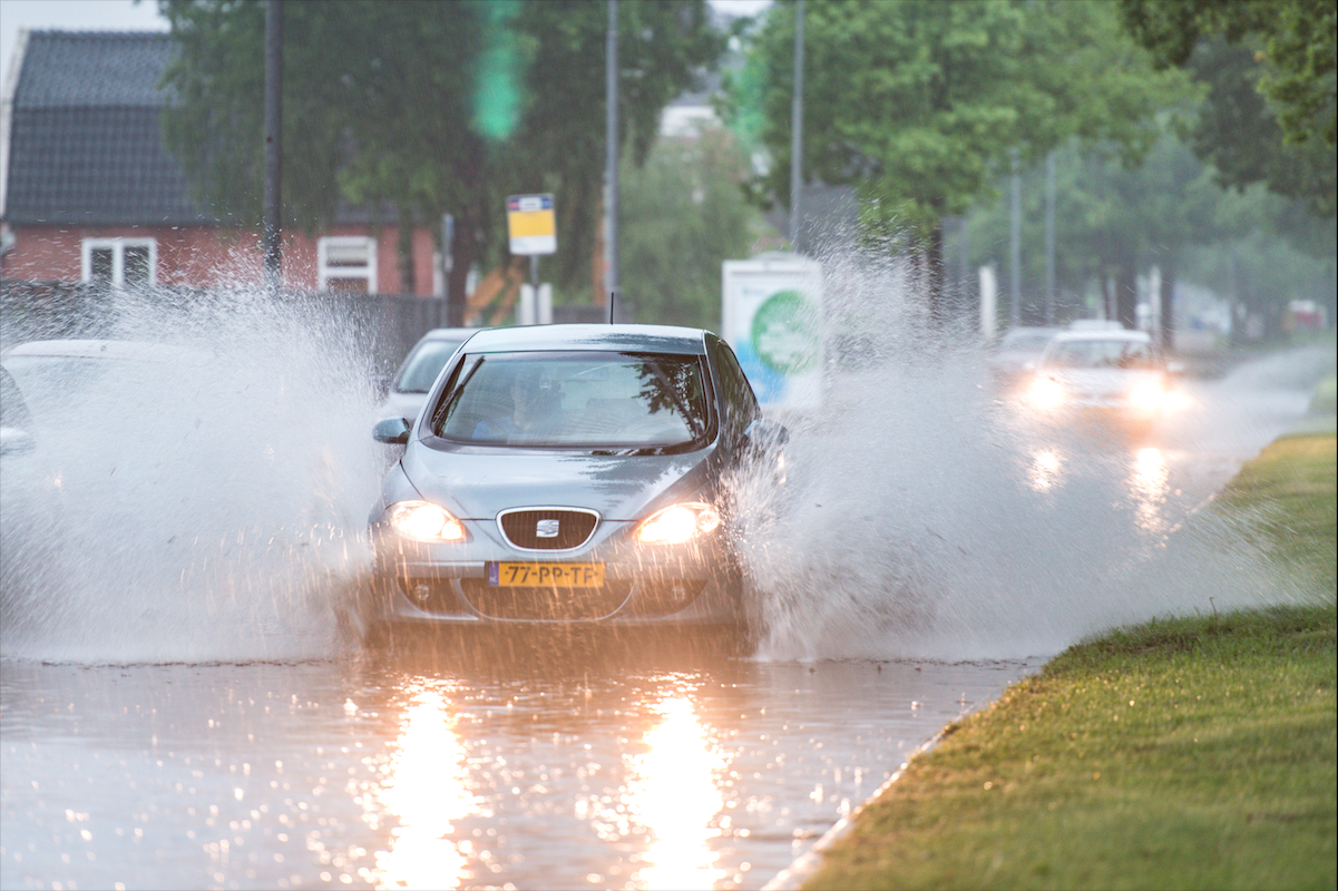 Noodweer in het noorden van Nederland