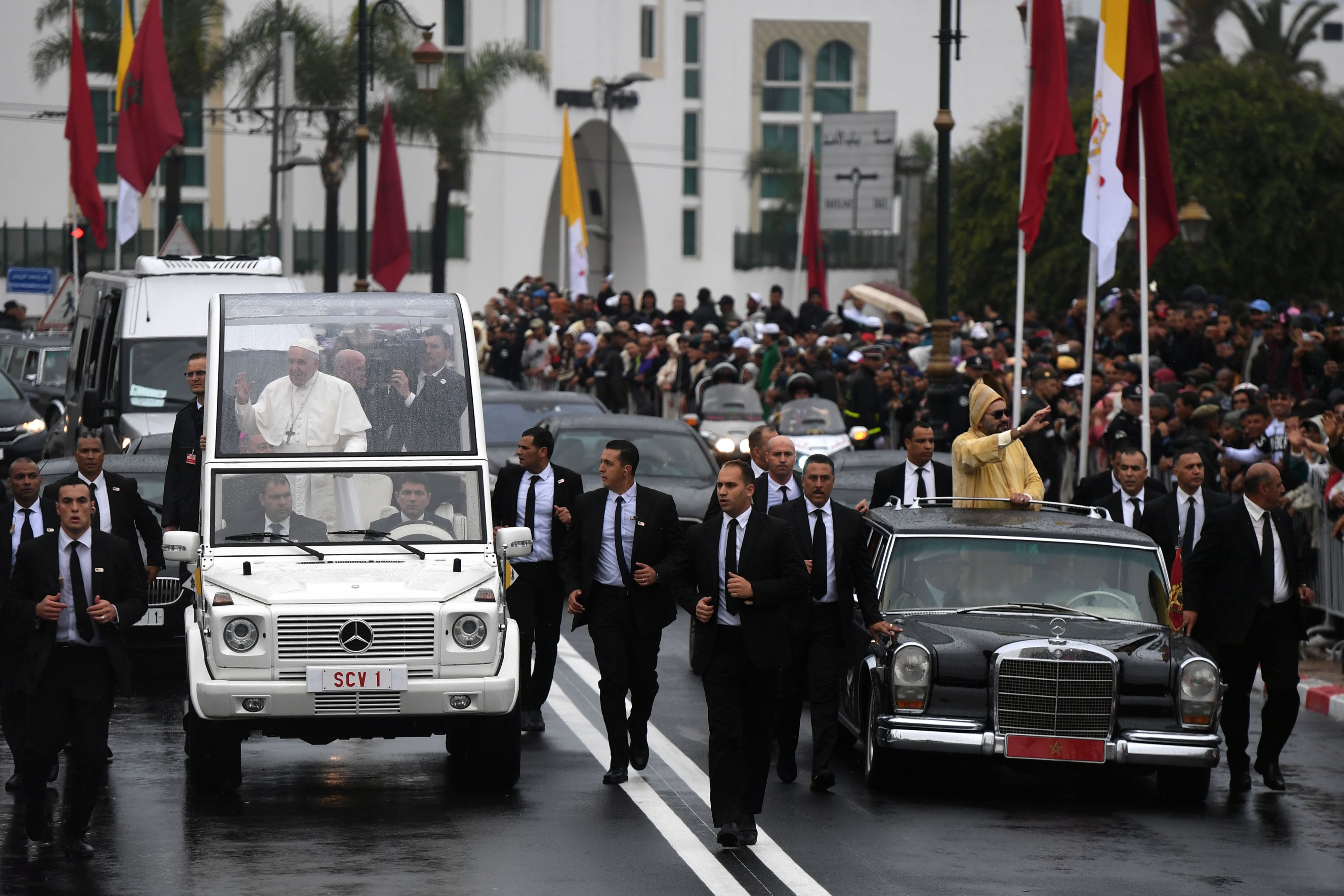 Paus Franciscus in Marokko