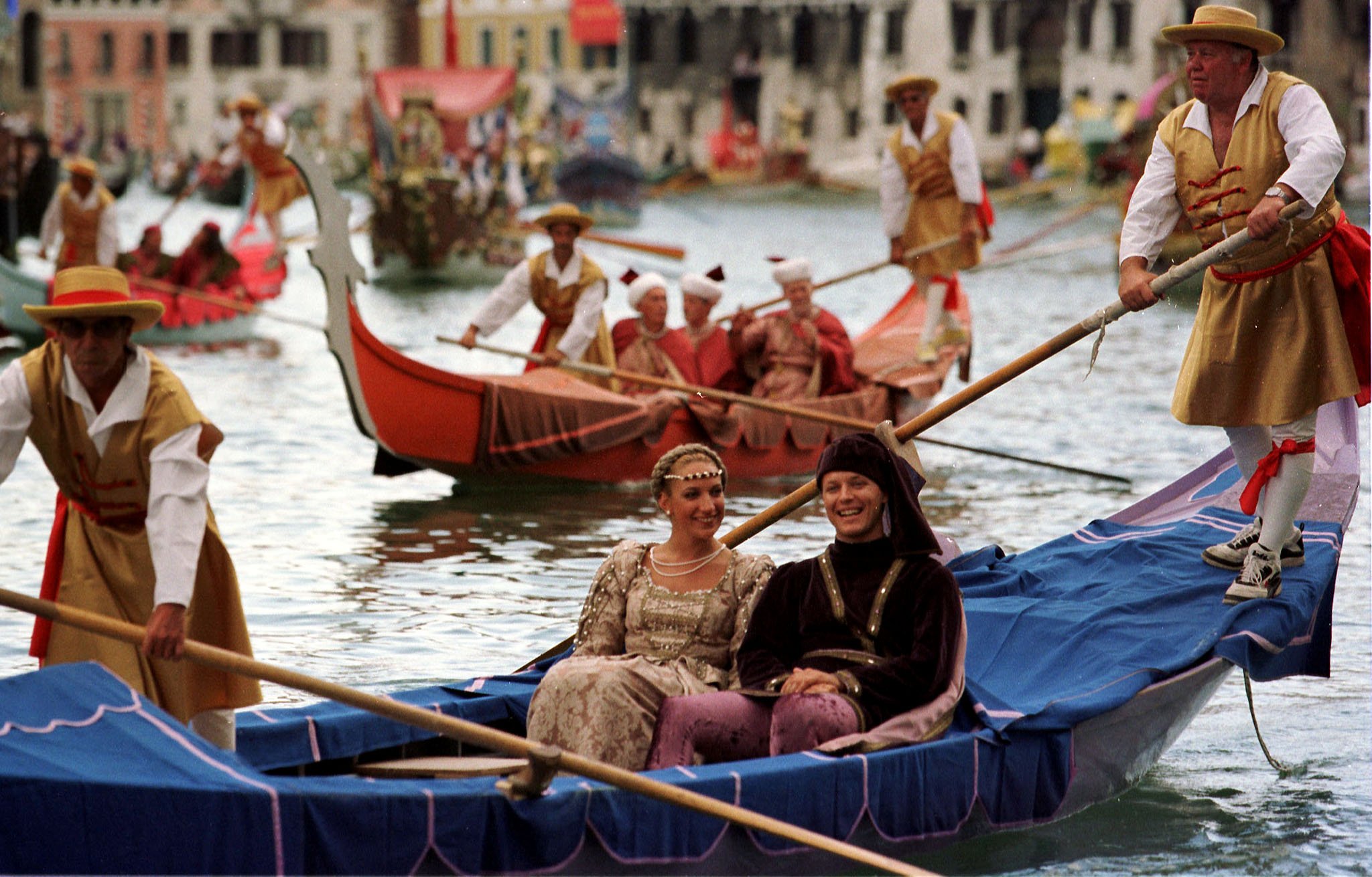 Toeristen moeten toegang betalen voor Venetië.