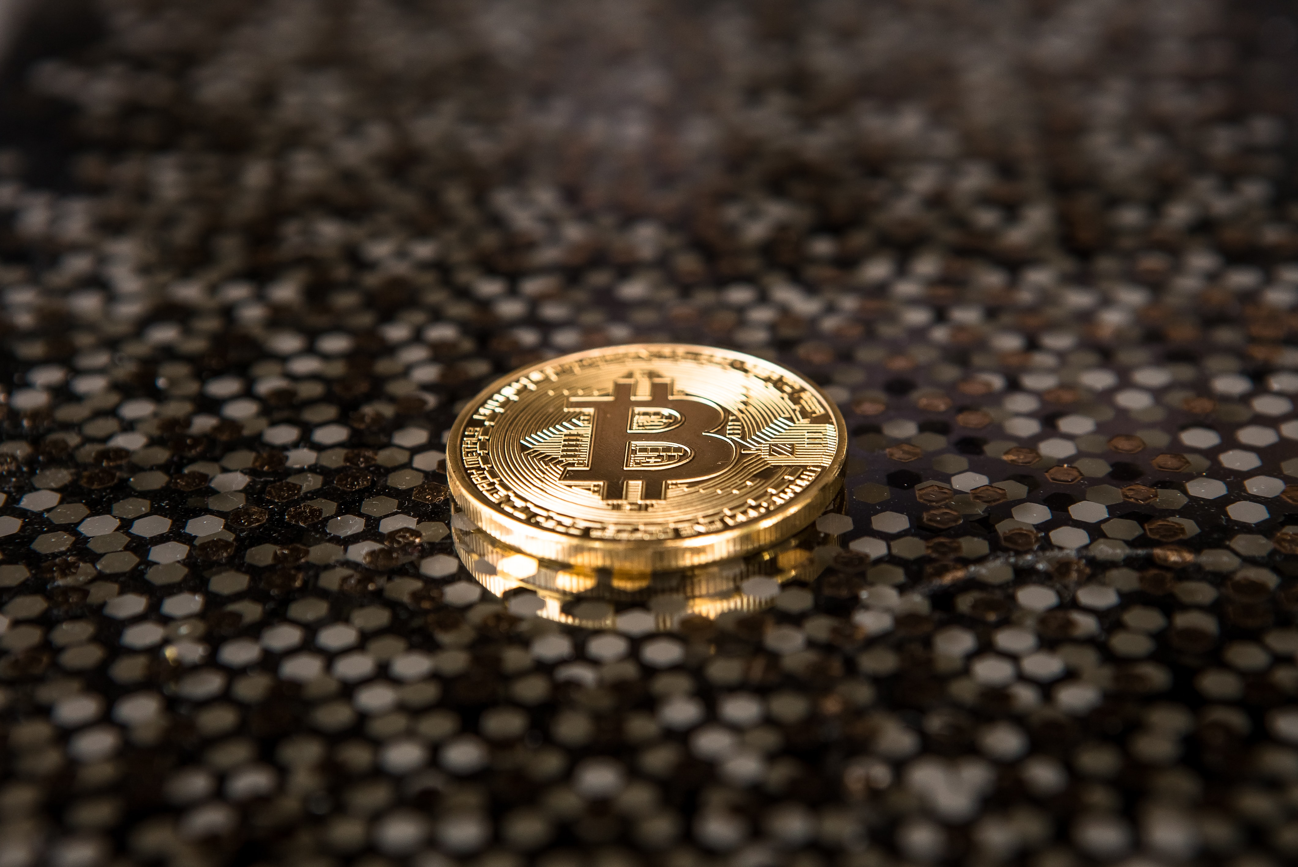 Een foto van een bitcoin