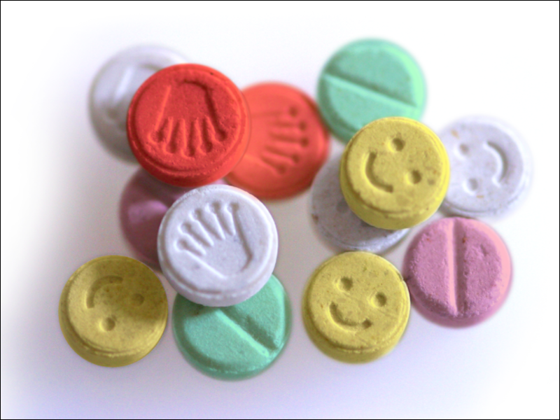 Een foto van XTC-pillen