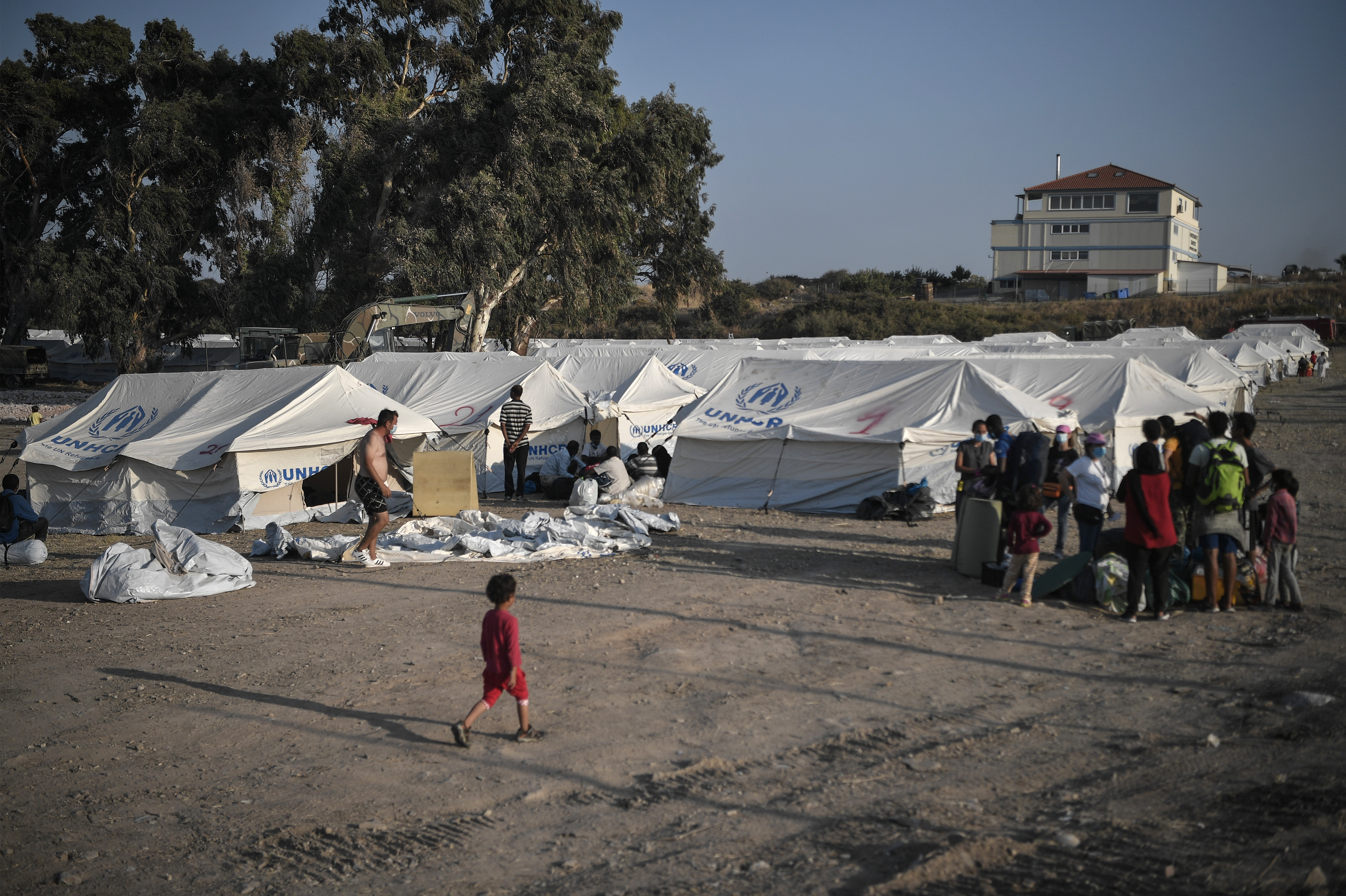 Foto van het vluchtelingenkamp