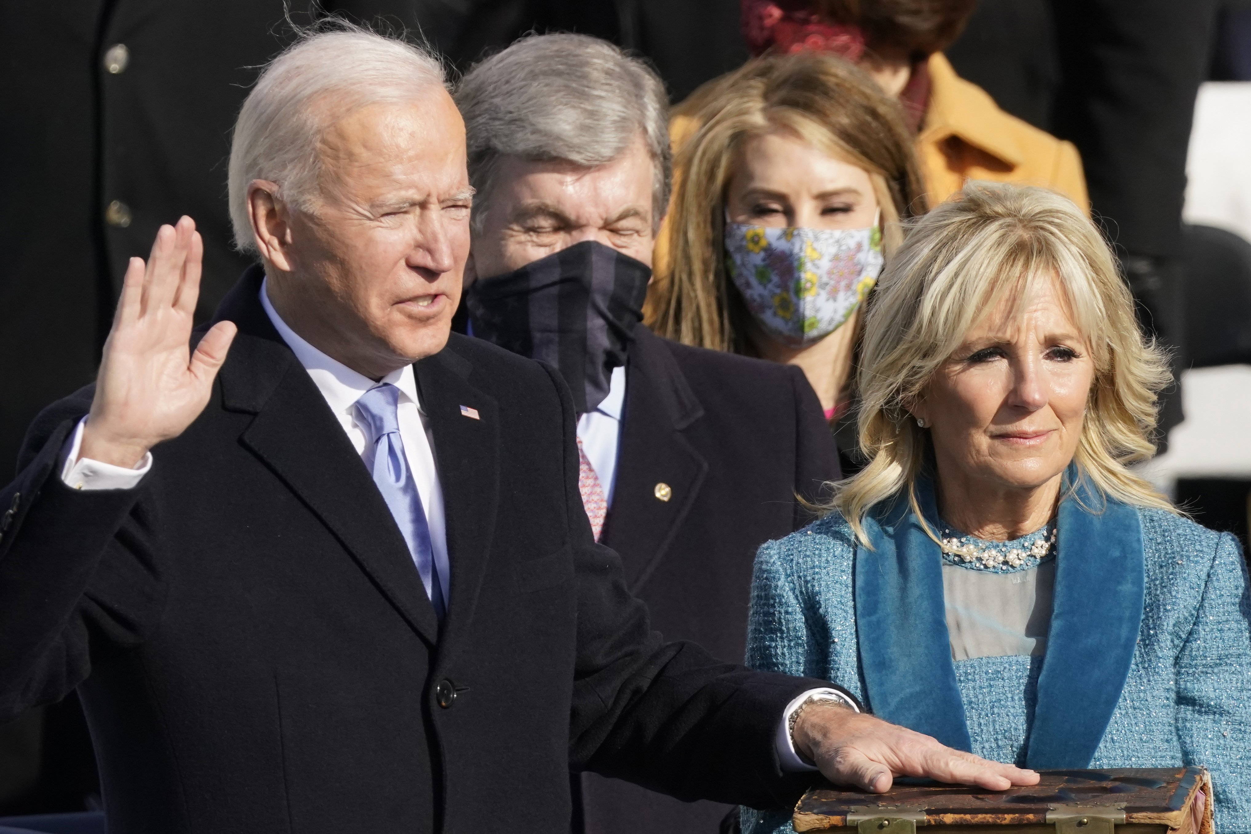 Joe Biden wordt beëdigd als president.