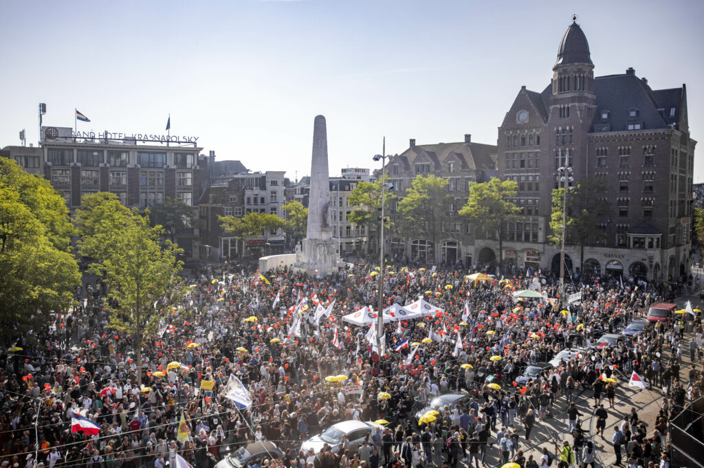 protest 'Samen voor Nederland' tegen coronabeleid