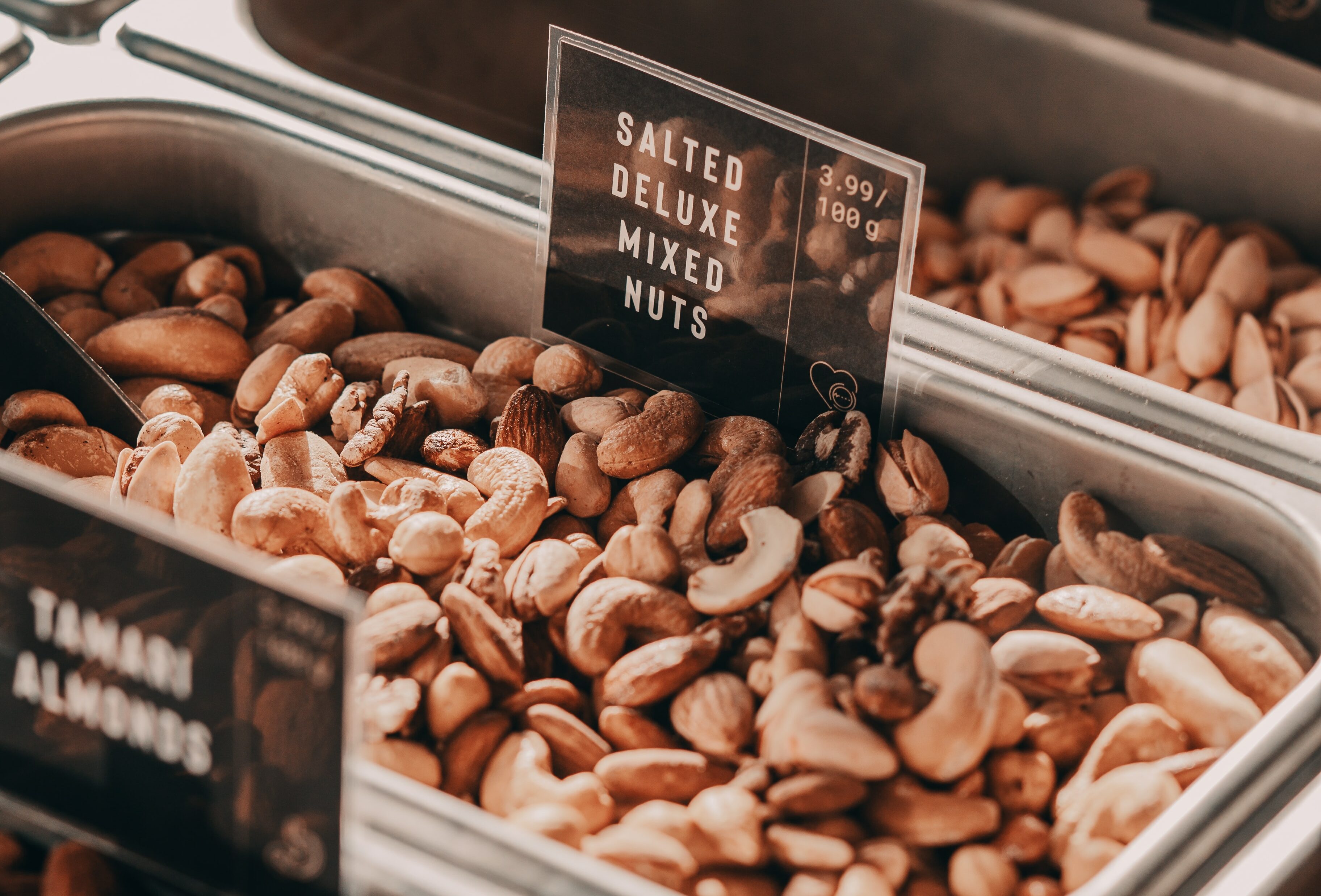 What is a healthy serving of nuts?