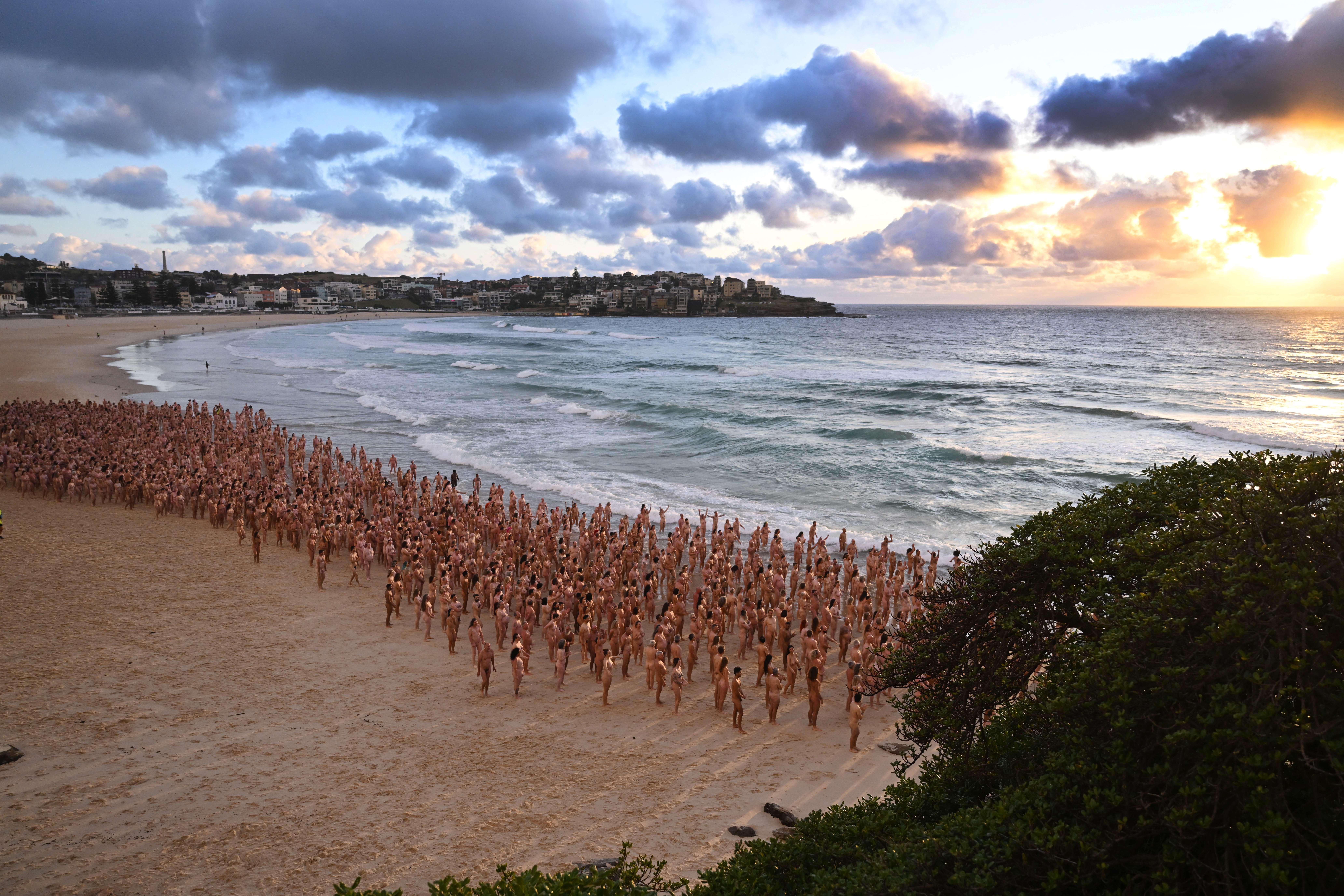 Bondi beach, huidkanker, australie, Spencer Tunick