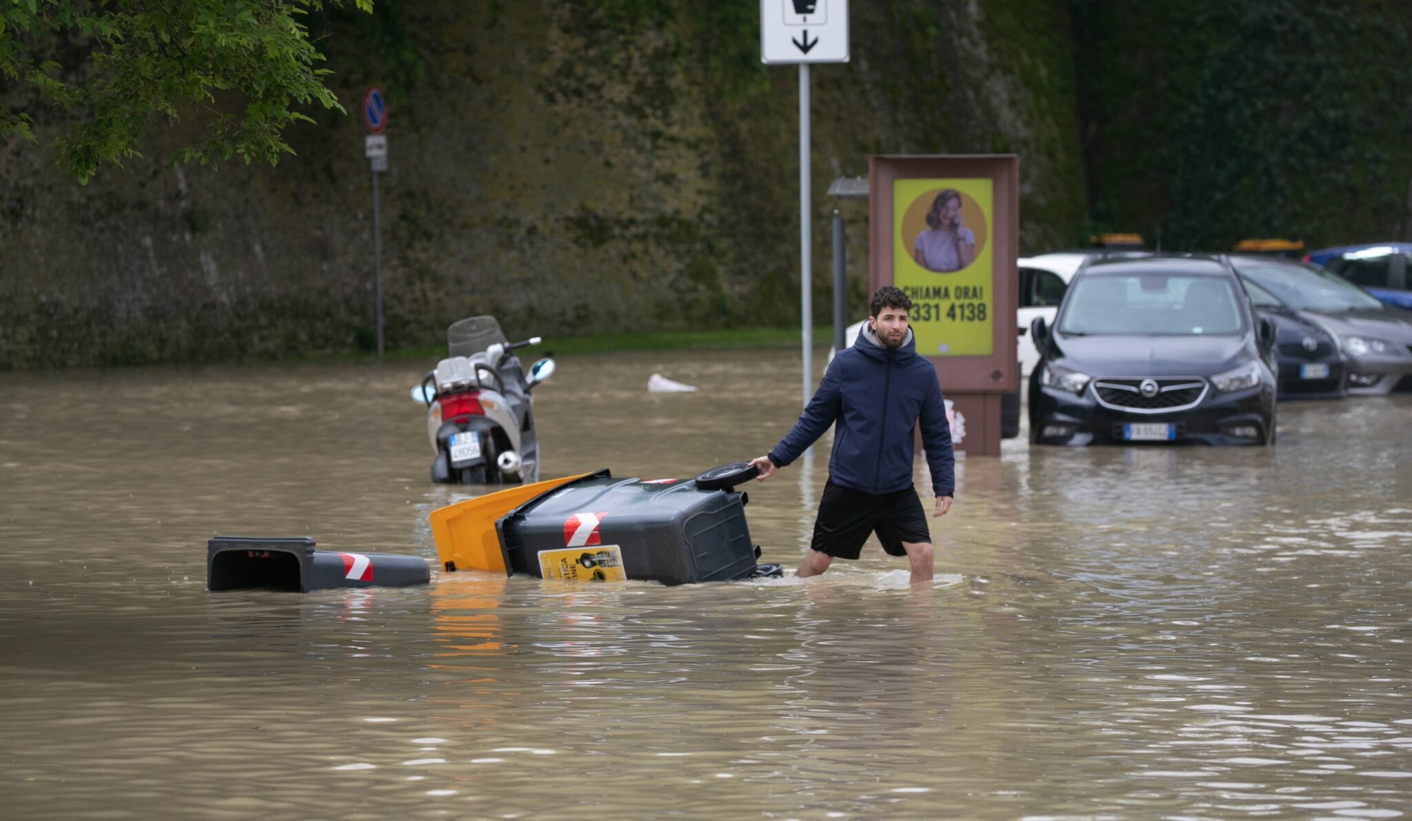 Noord-Italië, overstromingen, regenval