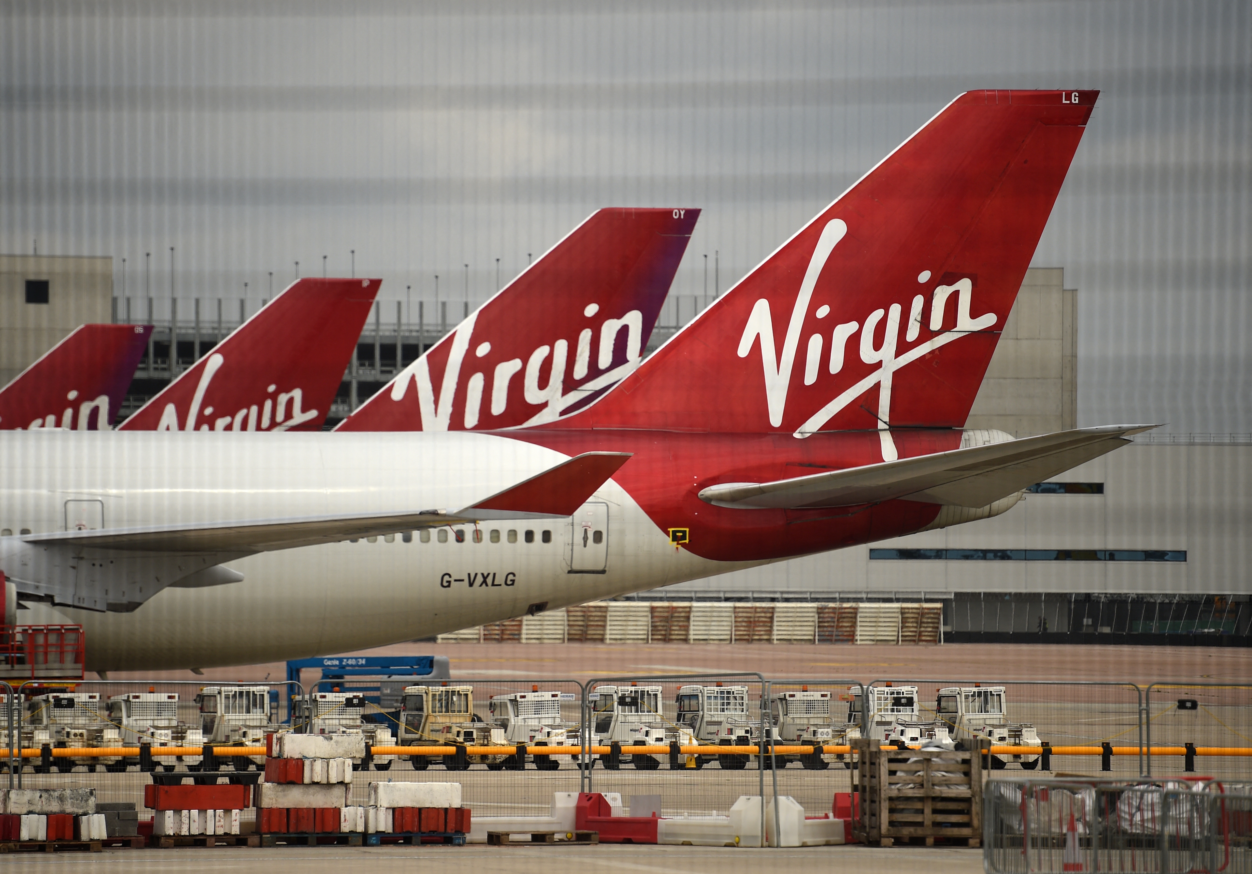 Vliegtuig van Virgin Atlantic.