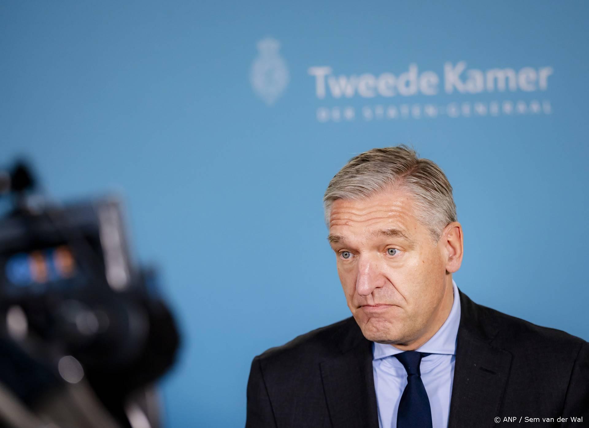 DEN HAAG - Informateur Sybrand Buma geeft een toelichting na afloop van een gesprek met de fractievoorzitters van D66, VVD, GroenLinks-PvdA, CDA en JA21 over de ontstane situatie. Buma heeft aangegeven