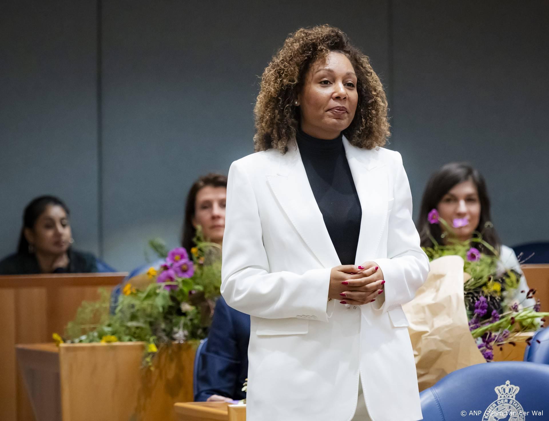 DEN HAAG - Nathalie van Berkel (D66) tijdens de beediging als lid van de Tweede Kamer. ANP SEM VAN DER WAL