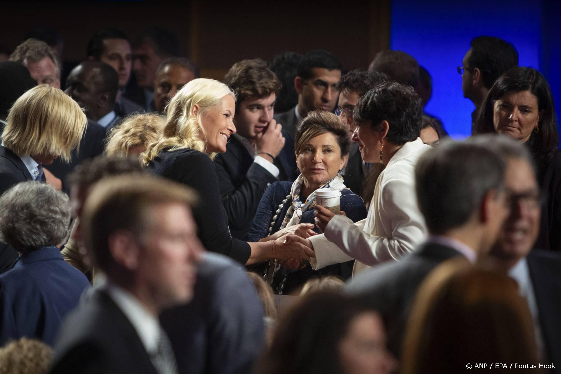 epa12708781 (FILE) Norway's Crown Princess Mette-Marit (L), Iceland's First Lady Dorrit Moussaieff and Ghislaine Maxwell at the Opening Session of the Clinton Global Initiative in New York, New York, USA, 23 September 2012 (issued 06 February 2026). Norwegian police on 05 February 2026 have opened an aggravated corruption investigation into Norway’s former Prime Minister Thorbjorn Jagland over his links to convicted sex offender Jeffrey Epstein. The newly released Epstein files also revealed details of a friendship between Norway's Crown Princess Mette-Marit and the financier. EPA/PONTUS HOOK NORWAY OUT